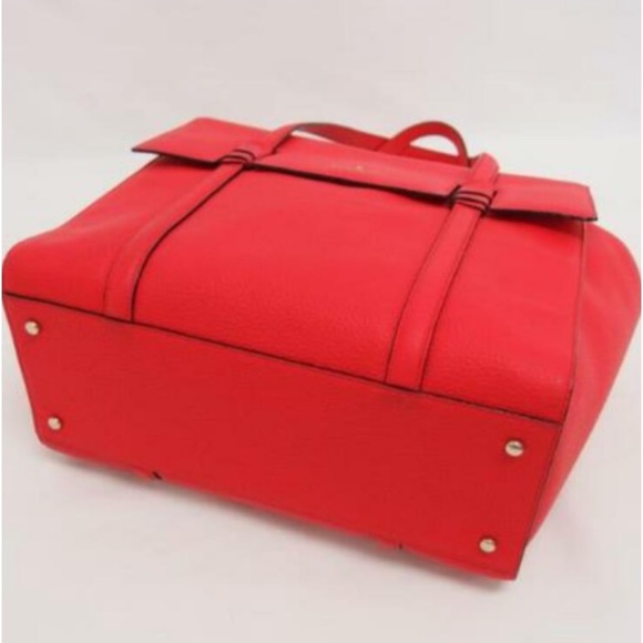 Kate Spade ABIGAIL SATCHEL PXRU7738 Women's Leather Tote Bag Red - Picture 3 of 15